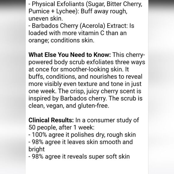 Fenty Skin Cherry Dub Triple Action AHA Body Scrub - Picture 10 of 13